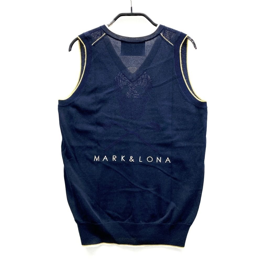 サイズ：M 新品 MARK&LONA Knit Vest スカル 迷彩 カモフラ ニット