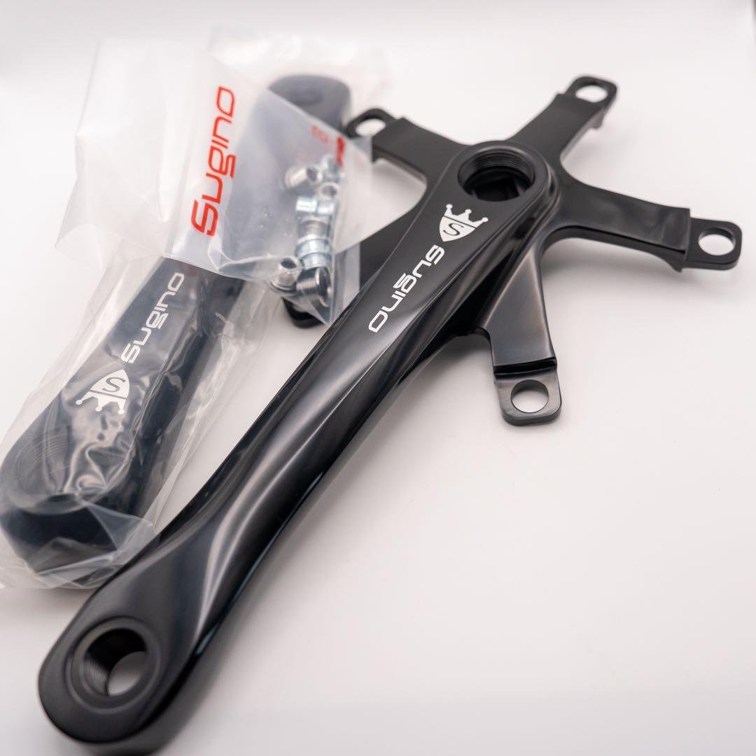 SUGINO RD4 クランクセット 170mm PCD130 黒 Amazon | Sugino(スギノ) RD4 クランク(シングル用) ABK BLK Mighty