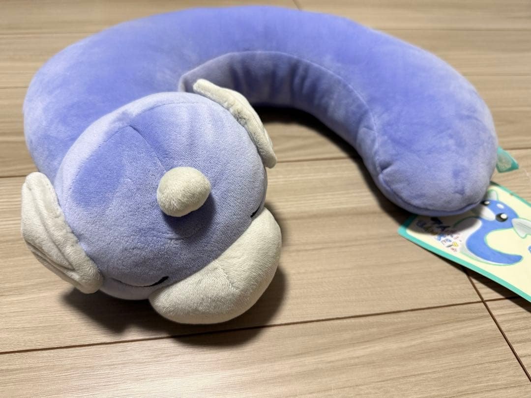 ミニリュウ　大器晩成　ネックピロー　ぬいぐるみ　タグ付き 2026年最新】ミニリュウネックピローの人気アイテム - メルカリ