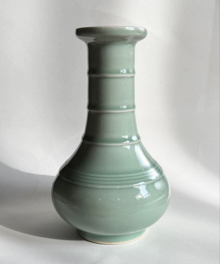 龍泉窯 青磁 花瓶 壺 龍泉中國 中国古美術 龍泉窯 青磁鳳凰耳瓶 – Longquan Vase Phoenix | 陶磁オンライン美術館